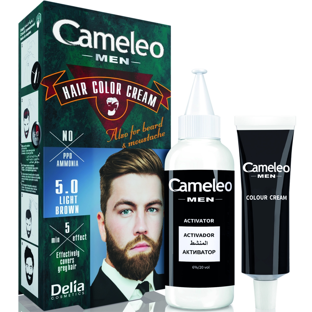 Краска для волос, бороды, усов мужская Cameleo Men Hair Color Cream