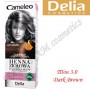 Краска для волос травяная с хной Delia тон: Тон 3.0 Dark Brown